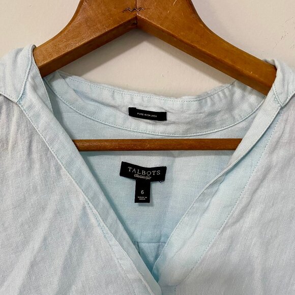 Talbots Linen Button Down - Picture 2 of 6